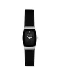 Skagen Women's 271SSLB Steel Collection Slim Black Leather Watch