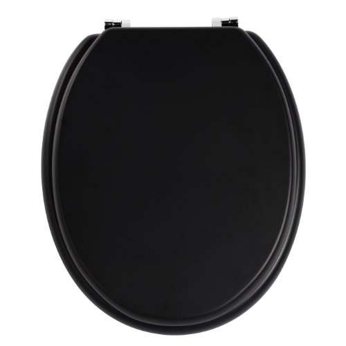 Premier Housewares Toilet Seat, 7 x 36 x 45 cm, Matt Black