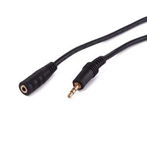 3.5mm Male Jack to 3.5mm Female Socket AUX Auxiliary Extension Cable 1.5m