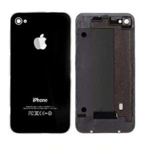 Genuine Glass Replacement Back Apple iPhone 4 Rear Battery Cover Case Black