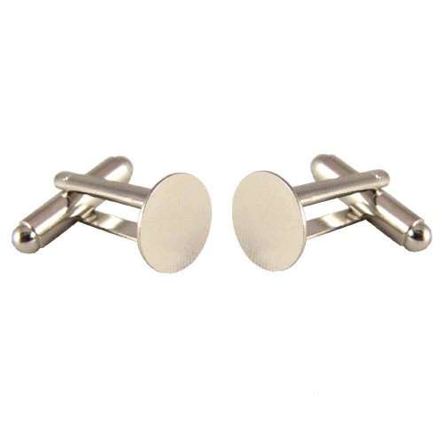 Cuff Links Blanks - 50 (25 pairs) - 10mm Glue Pads