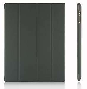 JETech Gold Slim-Fit iPad Smart Cover Case for Apple iPad 2 iPad 3 iPad 4 (2014 Versi (Dark Grey)