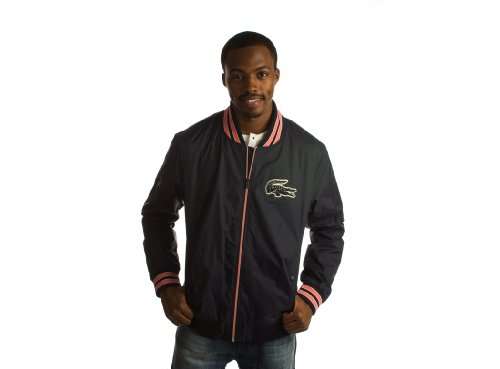 Lacoste Live Taffeta Bomber Jacket - Navy (2XL) (XXL / EUR58, Navy Blue Multi)