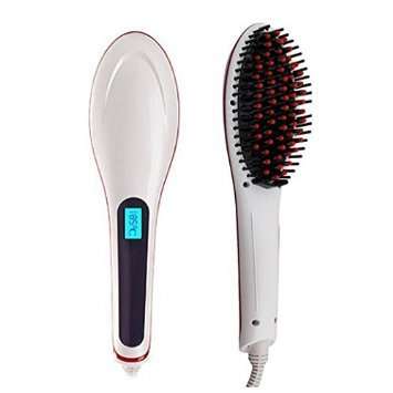 Raphycool Brush Hair Straightener, Instant Magic Silky Straight Hair Styling, Anion Hair Care, Anti