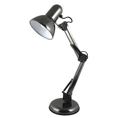 llOYTRON Hobby Desk lamp Adjustable 40W Reach 350mm H560mm Black Ref l946BH