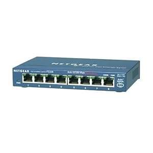 Netgear 8 Port Fast Ethernet Switch - FS108