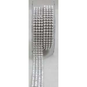 4 Row Acrylic Rhinestone Diamond Cake Ribbon Banding 2 Yards