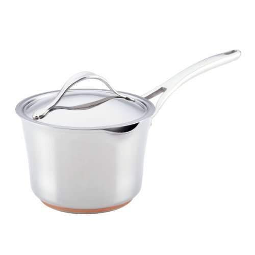 Anolon 77448  Nouvelle Copper Stainless Steel Covered Saucepot, 3.5-Quart