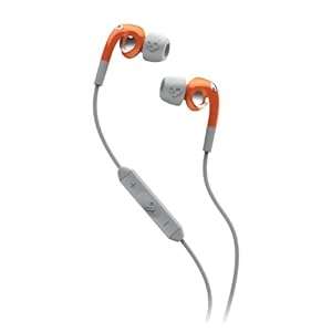 Skullcandy Fix 2.0 In-Ear Headphones with Mic - Athletic Orange/Grey