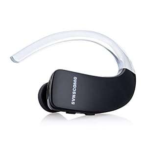 Lemfo Bluetooth Headset V4.0 In Ear Ear Hook Hands free Wireless Headphones Noise Canceli (Black)