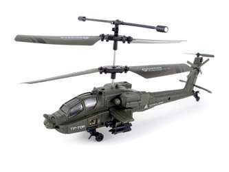 U803 Mini 3 Channel Military Apache Indoor RC Helicopter with Built-in Gyro Gyroscope & Remote Contr