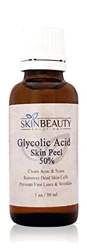 (1 oz / 30 ml) GLYCOLIC Acid 50% Skin Chemical Peel - Unbuffered - Alpha Hydroxy (AHA) For Acne, Oil