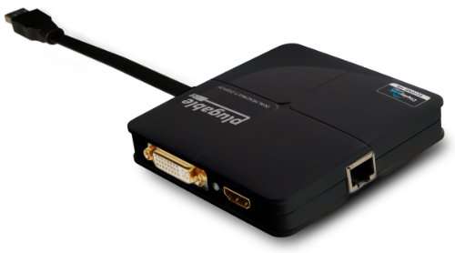 Plugable USB 3.0 Dual-Head Graphics (DVI / VGA plus HDMI) and Gigabit Ethernet Adapter (DL3900 chips