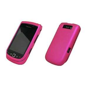 Blackberry Torch 9800 Hot Pink Rubberized Hard Cover Crystal Case