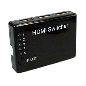 HDMI 5x1 5 Port Switch/Switcher with IR Remote Support 3D