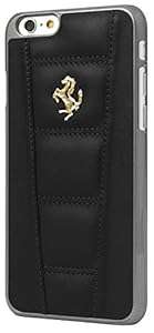 Ferrari Leather Hard Case 458 with Gold Logo for 4.7-Inch iPhone 6 - Black