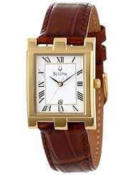 Bulova Men's 97B41 White Dial Calendar Watch