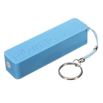Universal 2600mAh USB Power Bank External Battery Charger - Blue