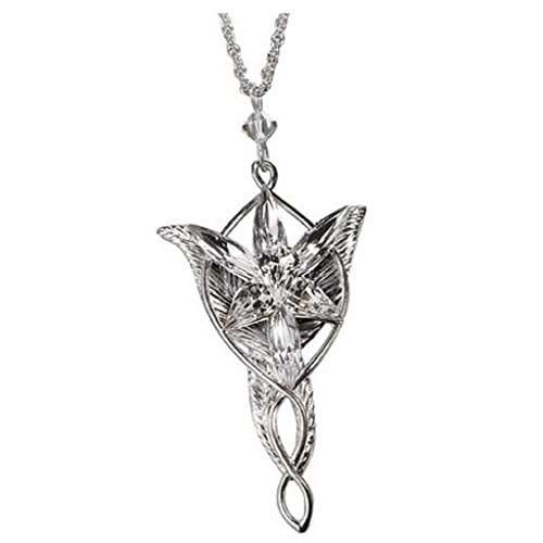 Niceroker Fashion the Lord of the Rings Elf Princess Evening Star Silver Necklace