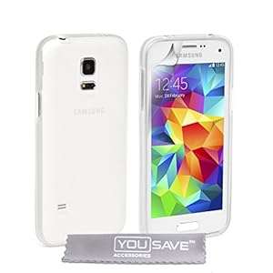 Yousave Accessories Samsung Galaxy S5 Mini Case Silicone Gel Cover (Clair)