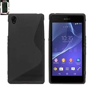 Emartbuy Sony Xperia Z3 / Xperia Z3 Dual Ultra Slim Gel Skin Case Cover Black