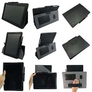 Coodio Asus Transformer TF701T/Asus MeMo Pad FHD 10 ME302C/Asus MeMo Pad ME301T 360 Rotat (Black)