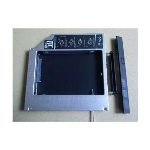 Universal Sata 12.7mm 2nd Hard Driver Aluminum LED Caddy for Optical Drive Bay