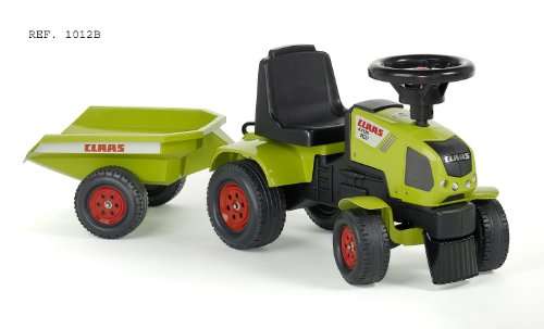 Falk 1012B Child's Pedal Vehicle Claas Axos Tractor with Trailer