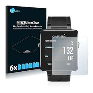6x Screen Protector - Garmin Vivoactive - Crystal-Clear Bubble-Free