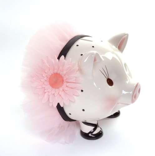 Mud Pie Baby Perfectly Princess Giant Ceramic Piggy Bank