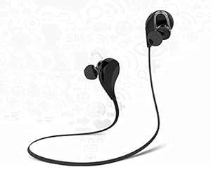 Sunvito Wireless Bluetooth 4.0 Sport In-Ear Earbuds Headset Headphone Earphones Earpiec (Black-1)