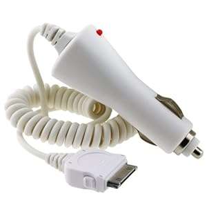 Car Charger for Apple iPod iPhone 3G 3GS (White)