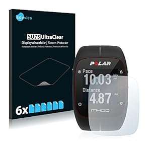 6x Screen Protector Polar M400 - Supreme Quality Crystal-Clear Bubble-Free