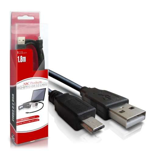 ABC Products Replacement Sony Micro USB Cable Cord Lead (For Image Transfer / Battery Charger) for S