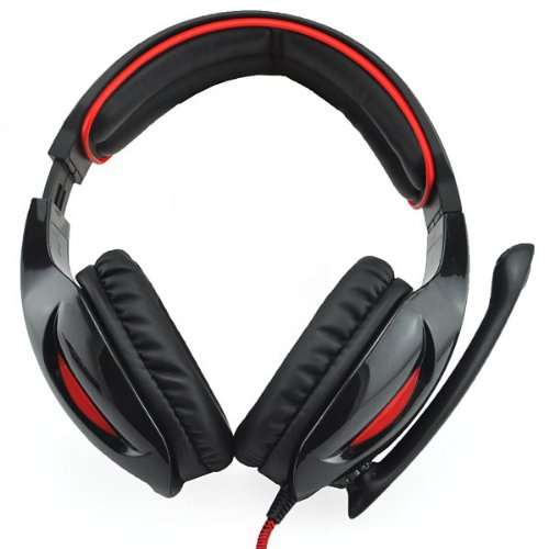 Sades SA-902 7.1 Surround Sound Cobra Gaming Heaset Headphones with Mic and Remote for PC laptop (Bl