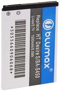 Blumax Li-Ion Battery 3.7 V 1500 mAh Replaces BA-S450 / BA-S530 for HTC Desire S / Z / 7 Mozart / Sa
