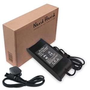 Nerd Herd Premium Laptop Charger for Dell Inspiron 7720 7520 5720 5520 1747 14R 410 [19.5V 4.62