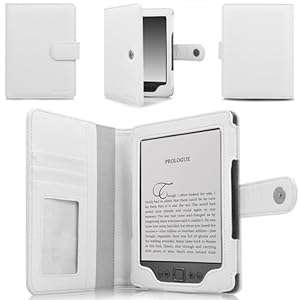 CaseCrown Regal Flip Case (White) for Amazon Kindle 4 e-Reader (4th generation)