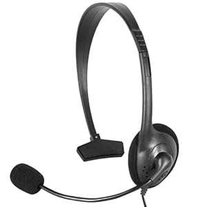 DIGIFLEX Black Headset Headphone Microphone for Xbox 360