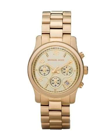 Michael Kors Midsized Chronograph Gold Tone Womens Watch MK5055