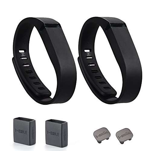 I-SMILE 2pcs Replacement Bands with Metal Clasps for Fitbit Flex / Wireless Activity Bracelet Sport
