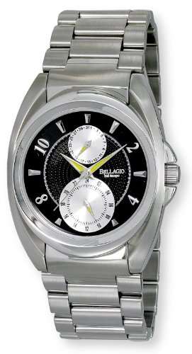 **R3200**Bellagio Mens All Stainless Steel Multi-Function Bracelet Watch # GWC12024-3S
