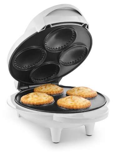 Deluxe Home Electric Mini Gourmet Pie Maker Non - Stick Easy Clean Baking Rapid Heat