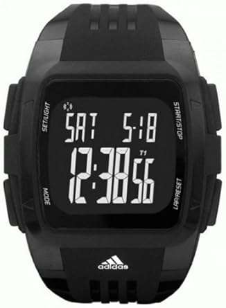 Adidas Unisex ADP6034 Black Polyurethane Quartz Watch with Black Dial