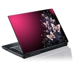 154 inch Taylorhe laptop skin protective decal pretty pink butterflies