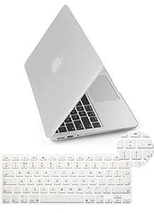 Yarrashop Yarrashop 2 in1 Matte Rubberized Hardshell Case Protect (Pro 13/13.3 Transparent White)