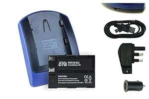 Battery Charger (USB/Main/Car) EN-EL3 for Nikon D50 D70 D70s D100