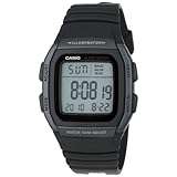 CASIO Men's 10-Year Battery Alarm Sports Digital W96H-1B Classic Watch