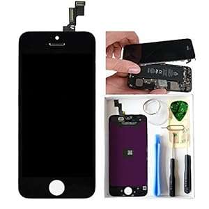 OEM Original iPhone 5S Black Digitizer LCD Front Screen Assembly Replacement with free tools