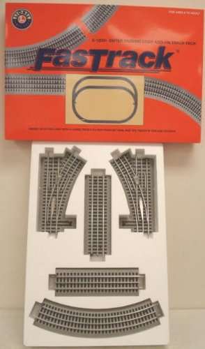Lionel FasTrack Outer Passing Loop Add On Track Pack